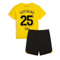 Camiseta Borussia Dortmund Niklas Sule #25 Primera Equipación para niños 2023-24 manga corta (+ pantalones cortos)